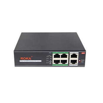 PoE коммутатор 6-портовый ROKA R-KM-POE0401/250