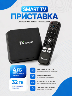 Смарт ТВ приставка Tanix TX3 Pulse (4/32GB)